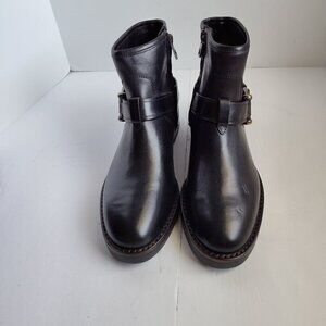 Ladies SZ 6-1/2 M Coach Black Moto Bootie